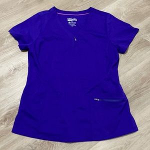 Purple scrub top